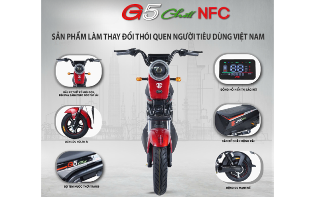 Xe đạp điện JVC G5 Chill NFC